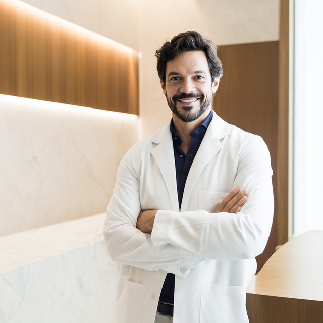 Ilustração de profissional em cirurgia